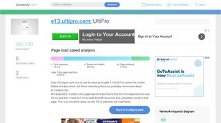 Access e13.ultipro.com. UltiPro
