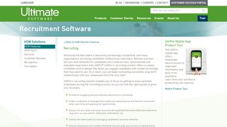 Recruitment Software - Acquire Top Talent | UltiPro® - Ultimate Software