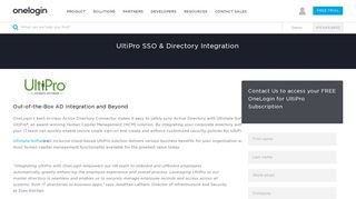 UltiPro Single Sign On (SSO) - Active Directory Integration - LDAP ...