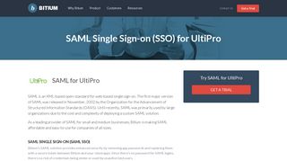 SAML UltiPro Single Sign-On (SSO) - SAML 2.0 UltiPro Provider ...