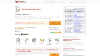 Wisintlcon - Fill Online, Printable, Fillable, Blank | PDFfiller