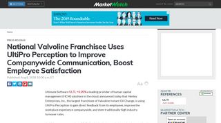 National Valvoline Franchisee Uses UltiPro Perception to Improve ...