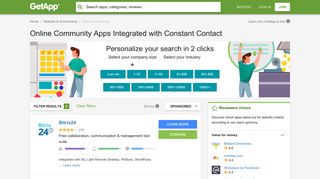 Best Online Community Integrations for Constant Contact | GetApp®