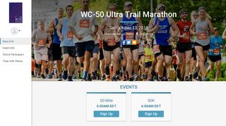 WC-50 Ultra Trail Marathon - RunSignup