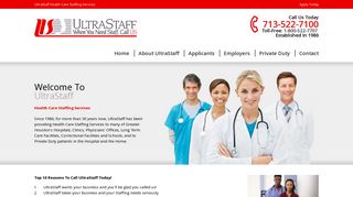 UltraStaff Health Care Staffing Services Houston Texas