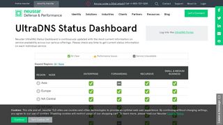 UltraDNS Status Dashboard | Neustar DNS Services - Neustar Security