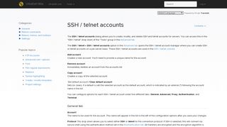 SSH / telnet accounts - UltraEdit Wiki