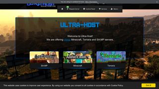Ultra-Host - Free and Cheap Game Server Hosting | Minecraft, SA:MP ...