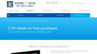 Ultramar MasterCard credit card