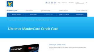 Ultramar MasterCard Credit Card