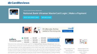 National Bank Ultramar MasterCard Login | Make a Payment