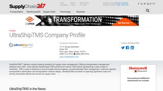 UltraShipTMS - Supply Chain 24/7 Company