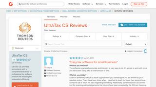 UltraTax CS Reviews 2018 | G2 Crowd
