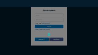 VUDU Mobile - Login