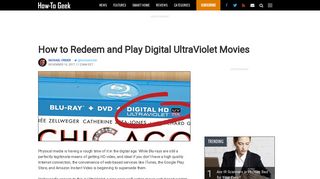 How to Redeem and Play Digital UltraViolet Movies