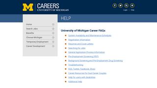 Help | U-M Careers