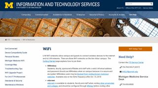 WiFi / U-M Information and Technology Services