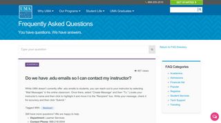 Do we have .edu emails so I can contact my instructor? - Ultimate ...