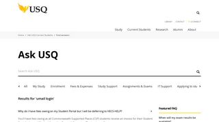 umail login - Find answers: Ask USQ Current Students