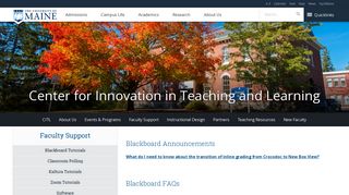 Blackboard Tutorials - Center for Innovation in ... - University of Maine