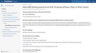Add UMS Gmail account to an iOS 10 device (iPhone, iPad, or iPod ...