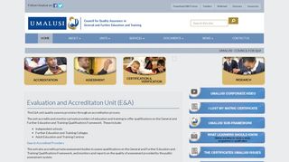 Evaluation and Accreditation (E & A) - Umalusi