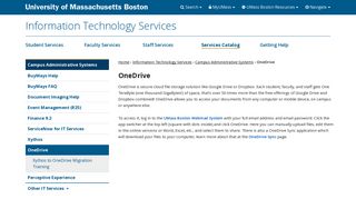 OneDrive - University of Massachusetts Boston