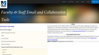 Faculty & Staff Email and Collaboration Tools - UMass Lowell