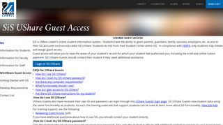 SiS UShare Guest Access | SiS | UMass Lowell