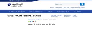 Guest Rooms & Internet Access - UMass Memorial Medical Center ...