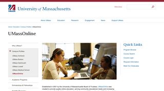 UMassOnline | University of Massachusetts