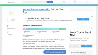 Access webmail.umassmed.edu. Outlook Web App