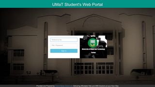 Login - University of Mines and Technology