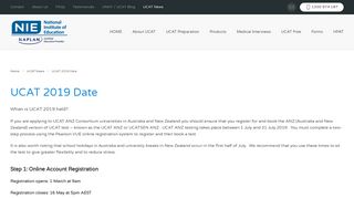 UMAT / UCAT 2019 Date and Registration - NIE UMAT