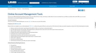 Online Account Management Tools - UMB Bank