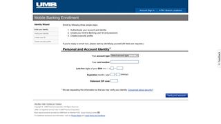 Online Banking: Self Enrollment - UMB Bank