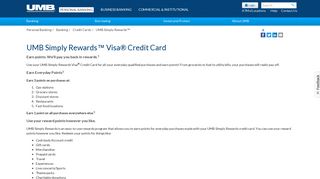 Rewards Visa | UMB Simply Rewards - UMB Bank