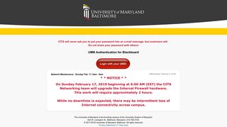 University of Maryland, Baltimore - Blackboard Learn