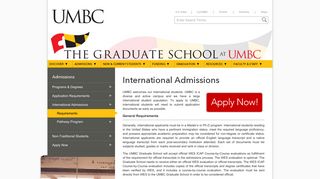 International Admissions - The Graduate School at UMBC - UMBC
