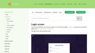Login, Getting Started - Our Umbraco