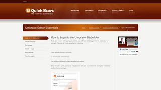 How to Login to the Umbraco Sitebuilder | uQuickstart - The fast track ...
