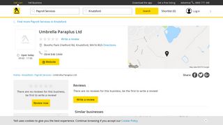 Umbrella Paraplus Ltd, Knutsford | Payroll Services - Yell