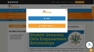 Umbrella Scholarship 2018, Post-Matric Scholarship, Gujarat