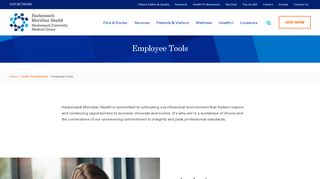 Employee Tools - Hackensack University Medical Center