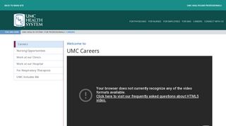 Careers - UMC Health System