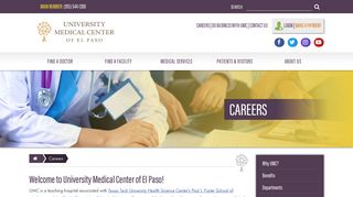 UMC - El Paso | University Medical Center of El Paso | Careers
