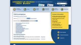 Home Banking Questions - University of Michigan Credit ... - UMCU.org