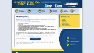University of Michigan Credit Union Online Bill Pay - University of ...