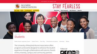 Students - University of Maryland Alumni Association - Umd