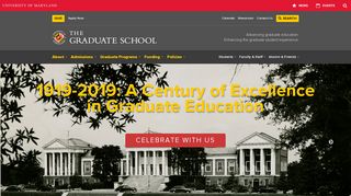 The University of Maryland Graduate School - Umd